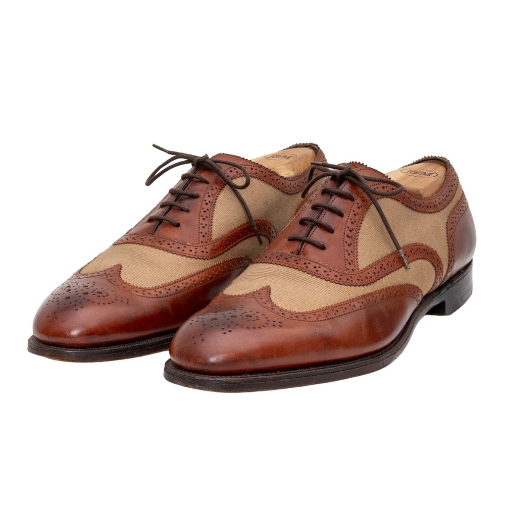 Edward Green‎ Spectator Wingtip Oxford Shoes Brown Tan UK 8.5E US 9E EU 42